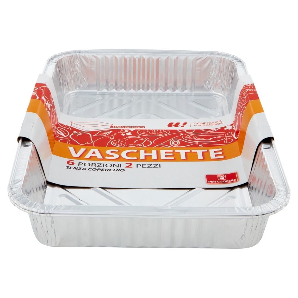 2 Vaschette 6 Porzioni U! Confronta e Risparmia